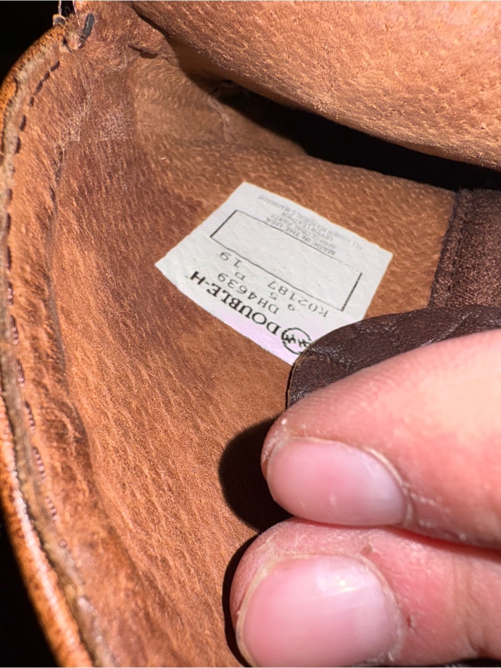 Double H Men's Tan/Brown Leather Work Boot - Slip Resistant